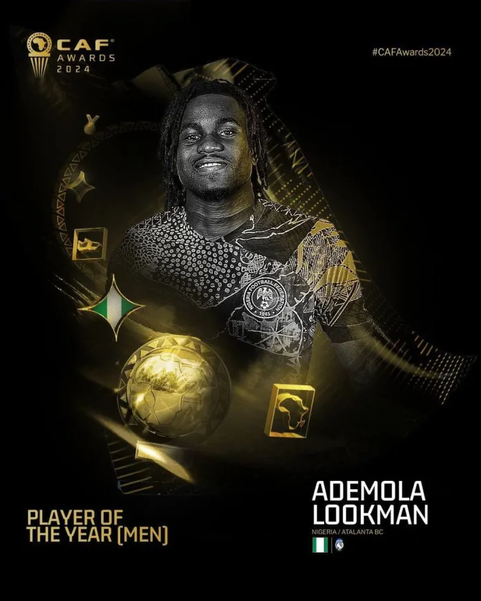 CAF Awards 2024 Adémola Lookman Ballon d’Or africain