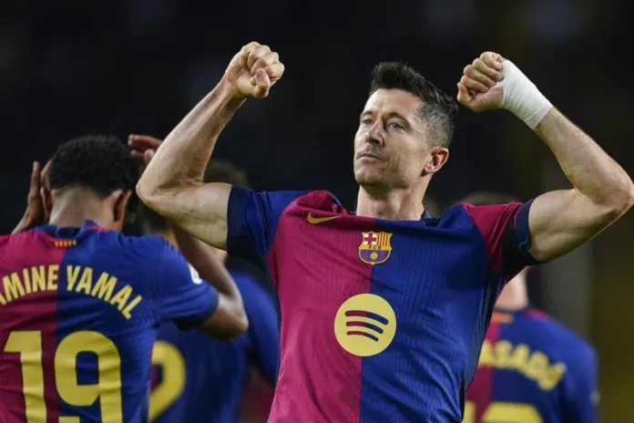 FC Barcelone Robert Lewandowski Lionel Messi