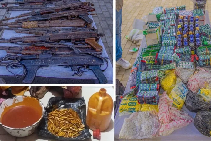 Trafic d'armes Saisie de drogue Police nigériane